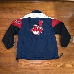 Cleveland Indians Chief Wahoo windbreaker vintage